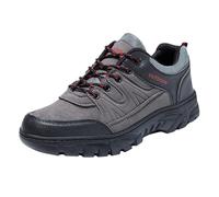 Chaussures de marche en plein air pour homme - En daim synthétique robuste - À lacets - Style décontracté - Pour tous les jours, gris, 39.5 EU