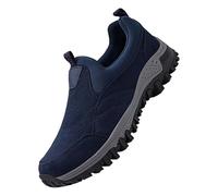 Chaussures de marche et de randonnée pour homme - Légères et antidérapantes - Confortables - Respirantes - Coussin d'air - Tennis - Pour le sport, bleu, 38 2/3 EU