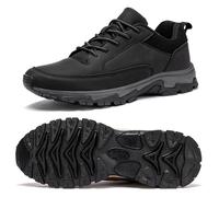 Chaussures de Marche Extra Larges pour Hommes Baskets Antidérapantes pour L'Extérieur Chaussures de Sport Imperméables Chaussures À Semelles Épaisses Baskets de Randonnée Légères en Mousse À Mémo