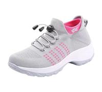 Chaussures De Marche Femme Basket Femme Running Grande Taille Haute Élastique Respirable Léger Bord Chaussette Décontracté Sneakers Running BasketFemme Été