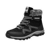 Chaussures De Marche Homme,Chaussures Sport d Hiver polyvalentes pour Hommes adaptées à la Vie Urbaine et aux Loisirs en Saison Froide sans Cuir synthétique légère Respirante et Durable (Black, 44)