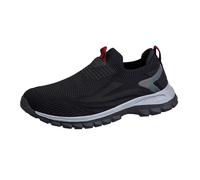 Chaussures de marche légères en maille respirante pour homme - Coupe extra large - Confortables - Chaussures de sport et de randonnée - Baskets minimalistes pour la course à pied et l'entraînement