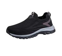 Chaussures de marche légères en maille respirante pour homme - Coupe extra large - Confortables - Chaussures de sport et de randonnée - Baskets minimalistes pour la course à pied et l'entraînement