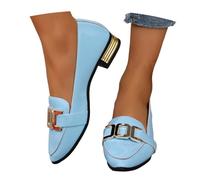Chaussures de Marche Légères et Confortables Bottine Talon Haut Ballerines pour Femmes, Chaussures antidérapantes, Confortables et Sportives d'été. Bottines Compensées pour avec Talon (Sky Blue, 42)