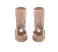 Chaussures de Marche mi-Mollet pour Nouveau-né et bébé jusqu'à 24 Mois avec Semelle Souple et Design Confortable pour Les Pas de Votre Enfant en Toute sécurité et facilité (Khaki, 0-6 Months)