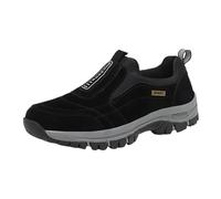 Chaussures de marche orthopédiques pour homme avec soutien de la voûte plantaire - Imperméables - Antidérapantes - Respirantes - Légères - Pour la randonnée, le trekking, la course à pied, Noir , 41 1