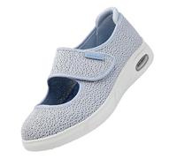 Chaussures De Marche Personnes âGéEs，Swollen Feet Extra Wide Width Easy on & Off Walking Sneakers Diabetic Air Cushion Slip-on Orthopedic Sandals.greyㅡ48