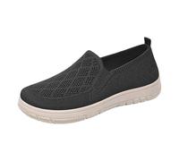 Chaussures de marche pieds nus pour femme - Élégantes - En mousse à mémoire de forme - Chaussures de jogging - Chaussures de fitness légères, Noir , 38 EU