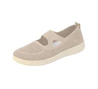 Chaussures de marche plates en tricot avec découpes style espadrilles | Chaussures plates en tricot respirant avec découpes pour une marche d'été élégante et décontractée et une facilité