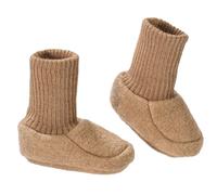 Chaussures de marche pour bébé - 100 % laine mérinos bio - Chaudes et douces - Unisexe - Taille 50-68 - Durable et équitable - épouse doucement le pied de bébé - Ne glisse pas - Fabriquées en