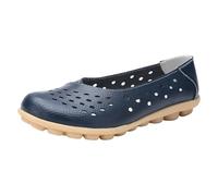 Chaussures de marche pour femme - Antidérapantes et respirantes - Élégantes - En mousse à mémoire de forme - Chaussures de jogging - Chaussures de fitness légères, bleu, 39 EU