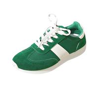 Chaussures de marche pour femme - Avec coussin d'air - Antidérapantes - Chaussures de marche - Chaussures de fitness - Chaussures de course sur route - Chaussures à enfiler, vert, 37 EU
