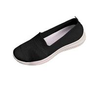 Chaussures de marche pour femme - Légères et larges - Chaussures orthopédiques - Respirantes - Pour infirmière - Chaussures d'été confortables, Noir , 39 EU