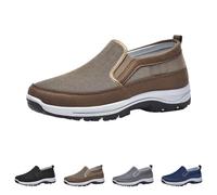 Chaussures de marche sans lacets pour homme - Chaussures de sport - Chaussures de loisirs - Antidérapantes - Confortables - Légères - Chaussures de course sur route classiques vintage - Chaussures