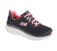 Skechers Waterproof Relaxed Fit: D'Lux Walker - Get Oasis Chaussures Moyen Width en Gris Anthracite/Corail, Pointure 40, Vegan