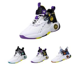 Chaussures de marche sportives pour homme UK pour homme - Baskets orthopédiques larges avec absorption des chocs - Antidérapantes - Légères et confortables - Pour la course à pied, le jogging, violet