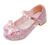 Chaussures de Mary Jane pour Filles Classiques Princesse Uniforme Rétro Chaussures Bureau Footwear PU Princesse Chaussure Antidérapantes Fille Rétro Chaussure pour Mariages et Fêtes (36 Big Kids)