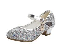 Chaussures de Mary Jane pour Filles Classiques Princesse Uniforme Rétro Chaussures Costume Basiques Basses Mary Jane Semelles Souples Confortables Shoes pour École Activité (31.5 Little Child)