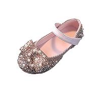 Chaussures de Mary Jane pour Filles Classiques Princesse Uniforme Rétro Chaussures Costume Basiques Basses Mary Jane Semelles Souples Confortables Shoes pour Mariage, Fête, Flower Girl (22)