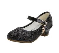 Chaussures de Mary Jane pour Filles Classiques Princesse Uniforme Rétro Chaussures Costume Basiques Basses Mary Jane Semelles Souples Confortables Shoes pour École Activité Quotidiennes (33 Big Kids)