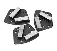 Chaussures de Meulage Diamant, 3 Pièces Chaussures de Meulage Diamant Trapézoïdales,16# Tampons de Polissage de Coupe Agressifs pour Sol de Peinture en Béton avec 2 Dents de Flèche