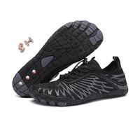 Chaussures de mise à la terre avec cuivre, chaussures de randonnée unisexes, chaussures pieds nus, chaussures d'extérieur imperméables, saines, antidérapantes et flexibles, Noir8305, 42 1/3 EU