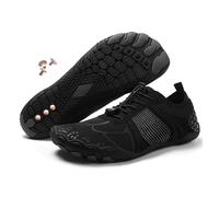 Chaussures de mise à la terre en cuivre pour homme et femme - Neuropathie, randonnée pieds nus - Légères et antidérapantes, H08black, 37 EU