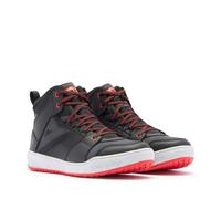 Chaussures de moto D-WP® Homme Dainese SUBURB Black/White/Red-Lava