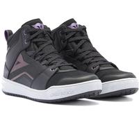 Dainese Suburb D-WP imperméable dames chaussures de moto, noir-blanc-pourpre, taille 36 pour femmes
