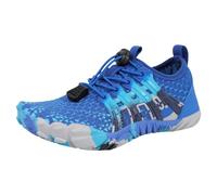 Chaussures de natation confortables à semelle souple pour enfants - Chaussures de plage à double usage - Séchage rapide - Semelle antidérapante - Chaussures d'activités aquatiques pour enfants, Bleu