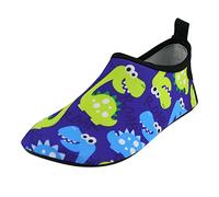 Chaussures de natation pour enfants, fines et respirantes, motif parc aquatique, semelle en caoutchouc, chaussures de plongée avec ajustement flexible, construction antidérapante, chaussures