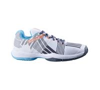 Babolat Sensa Padel-Tennis Chaussures de padel Chaussures de sport blanches/bleues/oranges 31S23757-1085, Pointure:39 EU