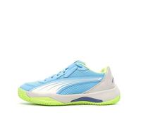 Chaussures de Padel - PUMA - Nova Court - Bleu/Vert - Amorti EVA - Semelle Caoutchouc 40