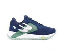 Chaussures de padel Vertex Vibram W 25 V - Chaussures de padel premium avec semelle Vibram, traction hybride à 360°, maille respirante, bout renforcé, talon rembourré et support latéral, légères, bleu