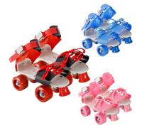 Chaussures de Patinage pour - Patins quadruples, Module à Quatre Roues à Double rangée, Conception à Double rangée, Pas Besoin d'enlever Les Chaussures, Loisirs de Plein air avec 4 Roues | ado