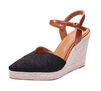 Chaussures de pêcheur d'été 2026 pour femmes, sandales à talons hauts à plateforme en satin léger pour bureau, soirée, fête, demoiselle d'honneur, mariage, Noir , 36.5 EU