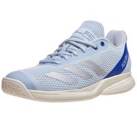adidas Femme COURTFLASH Pickleball Shoes, Halo Blue/Silver met./Lucid Blue, 39 1/3 EU