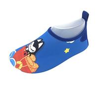 Chaussures de plage fines et respirantes pour enfants - Semelle en caoutchouc - Design flexible - Semelle antidérapante - Chaussures d'activités aquatiques pour enfants, Bleu (01), 28 EU