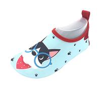 Chaussures de plage fines et respirantes pour enfants - Semelle en caoutchouc - Design flexible - Semelle antidérapante - Chaussures d'activités aquatiques pour enfants, 03 bleu clair., 28 EU