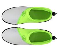Chaussures de plongée, snorkeling, surf, piscine, plage, voile, mer, rivière, aqua, cyclisme, sports nautiques, chaussures de natation unisexes pour homme et femme, Vert et blanc, 39 EU