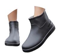 Chaussures de pluie 2026 pour les loisirs - Confort toute l'année - Design Flip Flop - Style classique - Idéales pour les tenues quotidiennes - Parfait pour les jeans, Noir , 36 EU