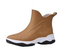 Chaussures de pluie élastiques pour femme - Semelle intermédiaire - Chaussures de pluie pour homme - Taille 45, kaki, 39 EU