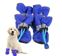 Chaussures de pluie pour chien - Bottes de pluie douces pour pattes avec cordon de serrage réglable pour chats et chiens de petite et moyenne taille sur un trottoir chaud