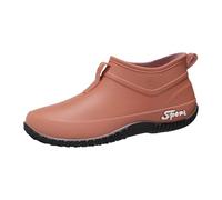 Chaussures de pluie pour femme - Légères et antidérapantes - Chaussures de pluie pour femme - Pieds larges - Élastiques - Bottes de jardin - Bottes d'été confortables et robustes - Chaussures