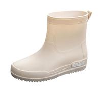 Chaussures de pluie pour femme, version coréenne, couleur unie, tube court, imperméables, confortables, durables, modernes, élégantes, adaptées au quotidien