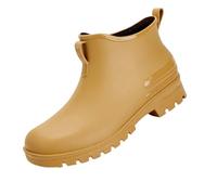 Chaussures de pluie pour homme et femme - Courtes - En caoutchouc - Imperméables - Antidérapantes - Plates - Bottes de trekking - Bottes de pluie élastiques - En caoutchouc - Pour le travail et le