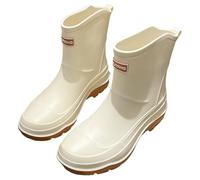 Chaussures De Pluie pour Homme Et Femme - en Caoutchouc - Imperméables - Élégantes - Confortables Et Respirantes - Confortables Robustes - Bottes D'Équitation Élastiques - Bottes