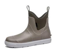 Chaussures de pluie pour hommes, bottes de randonnée antidérapantes pour temps humide, confortables, légères, semelles en caoutchouc antidérapantes (Beige, 40)