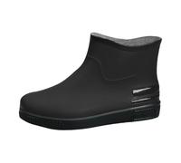 Chaussures de pluie tendance pour femme - Avec semelle plate - Bottes de jardin confortables et respirantes - Coupe-vent - Résistantes à l'abrasion - Antidérapantes - Avec semelles en caoutchouc