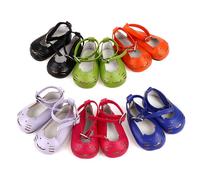 Chaussures De Poupée En Cuir Pour Bébé, 1 Paire, Mini Jouets Pour Chat, Accessoires, 18 Pouces, 43cm